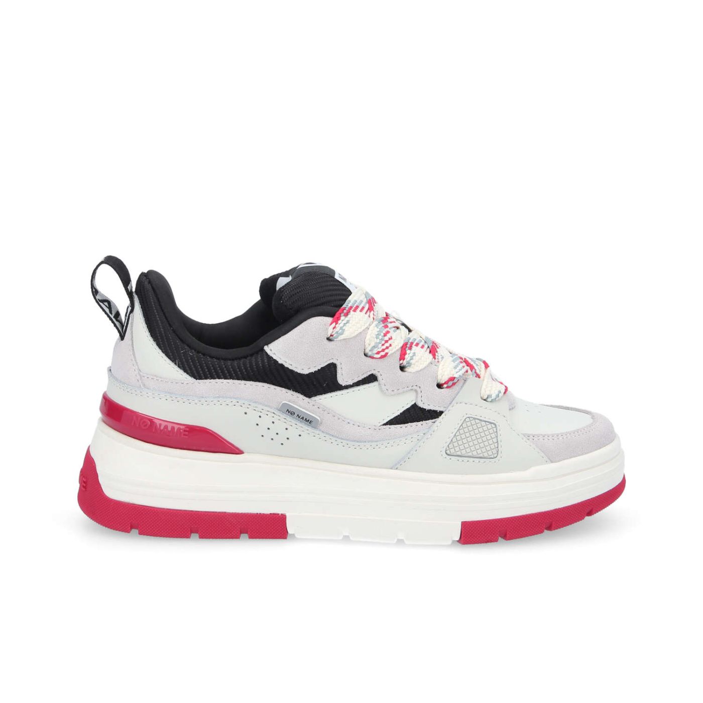 NOLLIE SNEAKER W  -  NAPPA/NUB/STRAW  - BIANCO SPORCO/ROSSO